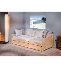 Base letto contenitore con rete in struttura metallica e doghe in legno. Letto Singolo Laura 90 X 190 Naturale Con Doghe