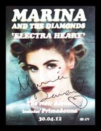 MARINA AND THE DIAMONDS AUTOGRAPHED SIGNED & FRAMED PHOTO PRINT