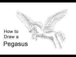 Watch our short video and download our free printable! How To Draw A Pegasus Youtube