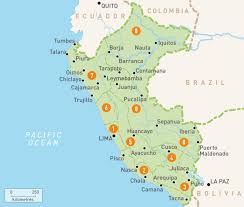 The event focuses on a dance contest called the marinera, a typical dance of the city and of the country.the festival also presents parades, presentations and competitions of peruvian paso horses. Trujillo Peru Map Karte Von Trujillo Peru South America Sudamerika