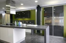 Cuisine Grise Et Vert Anis Recherche Google Modern Kitchen Kitchen Remodel Kitchen
