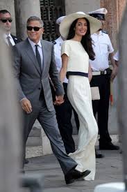 Style icon celebrities style after wedding dress celebrity weddings gatsby style fashion amal clooney wedding celebrity trends. Amal Alamuddin Wedding Dress Civil Ceremony Trousers Cool Outfits Outfits Fashion Outfits