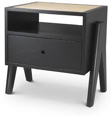 Bedside lighting set on bedside tables are the most popular bedroom lamps. Casa Padrino Luxury Bedside Table Black Natural 58 X 45 X H 55 5 Cm Solid Wood Side Table With Rattan Weave Luxury Bedroom Furniture