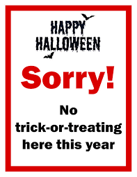 Claire made a welcome trick or treaters sign and will hang it on the door so that the trick or treaters can see it. Halloween In Oak Park Village Of Oak Park