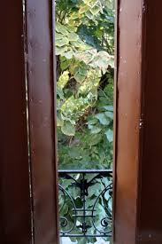 When the shutter is open the louvers angle pointing downwards towards the house. The Shudders A Lady In France