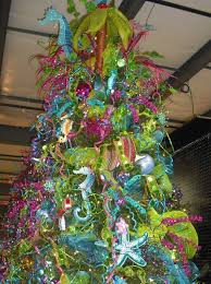 Themed Holiday Decorating Ideas Ace Hardware Paint Christmas Tree Themes Tropical Christmas Trees Mermaid Christmas