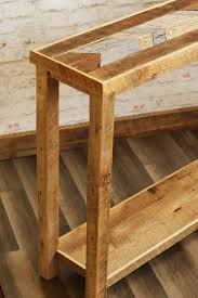 Console Table With Chevron Pattern On Top Grindstone Design Wood Home Decor Barn Wood Wood