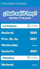Cada día se realizan cuatro sorteos de este juego donde además se obtiene en argentina loterías no sólo te ofrecemos los resultados de las loterías de hoy sino también le hacemos seguimiento a todos los sorteos que. Quiniela Que Salio Hoy Para Android Apk Baixar