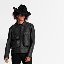 Monogram Embossed Utility Jacket Ready To Wear Louis Vuitton Utility Jacket Louis Vuitton Jackets