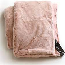 Fall home decor at 60% off. Max Studio Home Modern Faux Fur Throw By Maxstudio Plush Lightweight Blanket In Beige Tan Gray 50wx60l Pink Buy Online At Best Price In Uae Amazon Ae