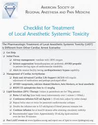 Local Anesthetic Toxicity Prevention And Management Springerlink
