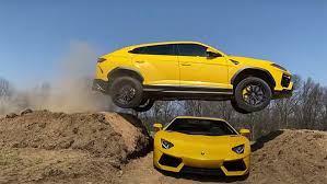 The lamborghini urus is an suv manufactured by italian automobile manufacturer lamborghini. Watch A Lamborghini Urus Jump An Aventador With Just Inches To Spare Robb Report