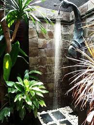 This outdoors shower is actually set under an open roof of sorts, but it is meant to feel like bathing on a waterfall. 50 Impressive Outdoor Shower Ideas And Designs Renoguide Australian Renovation Ideas And Inspiration