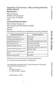 Mercury Racing Sterndrive 600sci Owner S Manual Manualzz Com