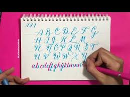 Abecedario Mayusculas Y Minusculas Con Brush Pen Pentel Basicos De Lettering Trazos Caligraficos Youtube