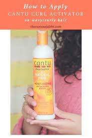 Review Video Tutorial On Applying Cantu Curl Activator To Wavy Curly Hair Cantu Curls Curl Activator Cantu Curl Activator