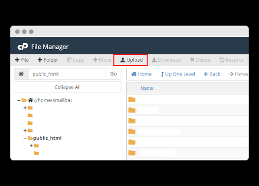 Upload Your Website Files via cPanel File Manager