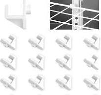 INCREWAY 16PCS Plastic Freezer Hook White Refrigerator Shelf ...