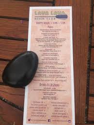 Check spelling or type a new query. Happy Hour Menu Picture Of Lava Lava Beach Club Island Of Hawaii Tripadvisor