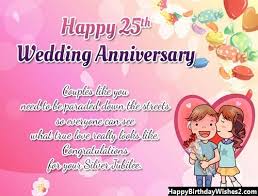 First wedding anniversary wishes for wife in hindi. 60 25th Wedding Anniversary Wishes Messages Quotes For Friends