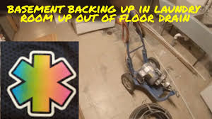 Installing a backup gate in your basement floor drain line is a one time investment and you'll definitely be thankful later for making this decision. Basement Backing Up In The Laundry Room Out Of The Floor Drain Youtube