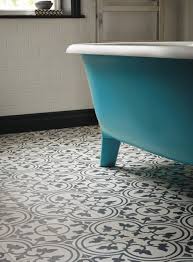Audrey Bath Painted In South Bank With Toulouse Pont Neuf Floor Tiles Tile Floor Bathroom Design Bathroom Floor Tiles