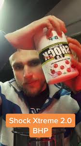 Probando pre-entreno Shock Xtreme 2.0 de @Bhp_nutrition !! #FitTok #gymtok  #fitness
