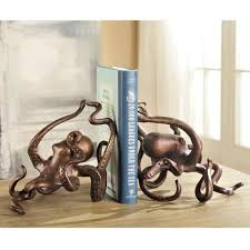 Antiqued Iron Octopus Bookends Marine Decor Octopus Decor Sea Decor Find many great new & used options and get the best deals for zeckos squiggly armed octopus bookends set of 2 at the best online prices at ebay!