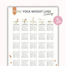 30 Day Yoga Weight Loss Challenge Planner | Digital Workout Plan | Body  Building Tracker | Yoga Pose Workout Planner | Instant Download - Etsy