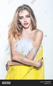 Auburn blonde is a rich, warm color with a slight brassy appeal. Girl Yellow Dress Image Photo Free Trial Bigstock