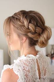 Such hairstyles are especially cool for girls with box braids, for example. French Braid Low Bun Missy Sue French Braid Hairstyles Hair Looks Long Hair Styles