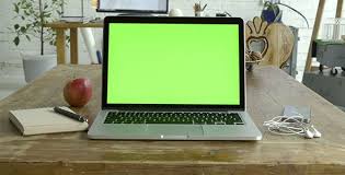 Laptop Green Screen For Mock Up Greenscreen Laptop Display Chroma Key