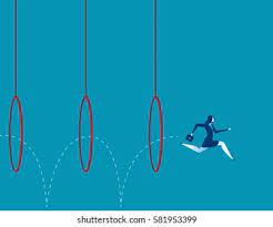 Jumping Through Hoops Stock Illustrations Images Vectors Shutterstock