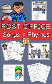 Post Office And Letter Writing Songs Rhymes Songs For Toddlers Post Office Activities Lesson Plans For Toddlers