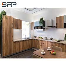 The kitchen cabinet pantry is available in a variety of woods, styles, sizes and configurations. L Shape Mfc Wood Grain Full Kitchen Pantry Cabinet China Furniture Kitchen Cabinets Made In China Com