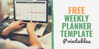 Blank planner templates are full of dates and available as. 29 Free Weekly Planner Template Printables For 2021