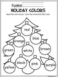 Colorful Christmas Tree Worksheet Madebyteachers Christmas Kindergarten Christmas Worksheets Preschool Colors