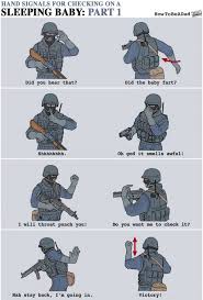 Useful Military Hand Signals For Checking On A Sleeping Baby