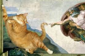 Feline Artful Cat Art Cat Painting Funny Art