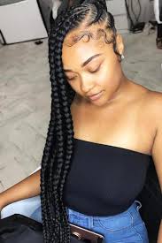 Long Lemonade Braids Braids Lemonadebraids Wearing Lemonade Braids Is An Aweso Feed In Braids Ponytail Feed In Braids Hairstyles Lemonade Braids Hairstyles