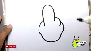 What is the meaning of showing middle finger to someone? How To Draw Easy Middle Finger Youtube