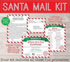 It comes in a vector format. Red White Santa Kit Letter From Santa With Envelope Santa S Nice List Certificate Madi Loves Kiwi Digital Downloads