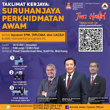 Suruhanjaya perkhidmatan awam (spa) telah menerbitkan portal rasmi bagi rakyat malaysia lebih mudah memohon pekerjaan di dalam sektor kerajaan. Taklimat Kerjaya Suruhanjaya Perkhidmatan Awam Spa
