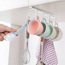 A fabulous kitchen helper, it simply hooks over the top of a. 8 Hooks Cup Holder Hang Kitchen Cabinet Under Shelf Storage Rack Organiser Ho G4 Eur 7 46 Picclick De