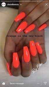 Likye What Chsu ѕyeye Fsllsw Mye Riityeyayeѕt Baddiesplayground Acrylicnailscoffin Bright Acrylic Nails Orange Acrylic Nails Neon Nails