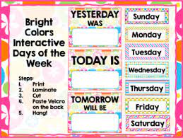 Check spelling or type a new query. Interactive Days Of The Week Chart Bright Neon Colors Theme Classroom Decor Classroom Themes Classroom Decor Preschool Classroom Decor