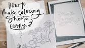 You want mixture of thick and thin lines. How To Create Your Own Coloring Pages 3 Easy Steps Youtube