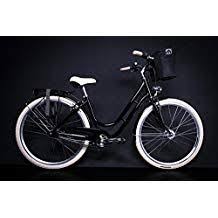 28 Zoll Alu Mifa Damen Fahrrad City Bike Shimano 7 Gang Nabendynamo Schwarz Korb Fahrrad Damen City Fahrrad Fahrrad