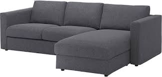 Ikea Vimle 3er Sofa 252x98 Cm Mit Recamiere Gunnared Mittelgrau New Living Room Family Room Home