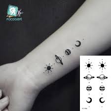 Upon payment completion, a link to the downloads will be presented. 1 Pc Geometric Planet Fashion Women Temporary Tattoo Sticker Water Transfer Tattoo Minimalist Small Sun Moon Design Fake Tattoo Temporary Tattoos Aliexpress